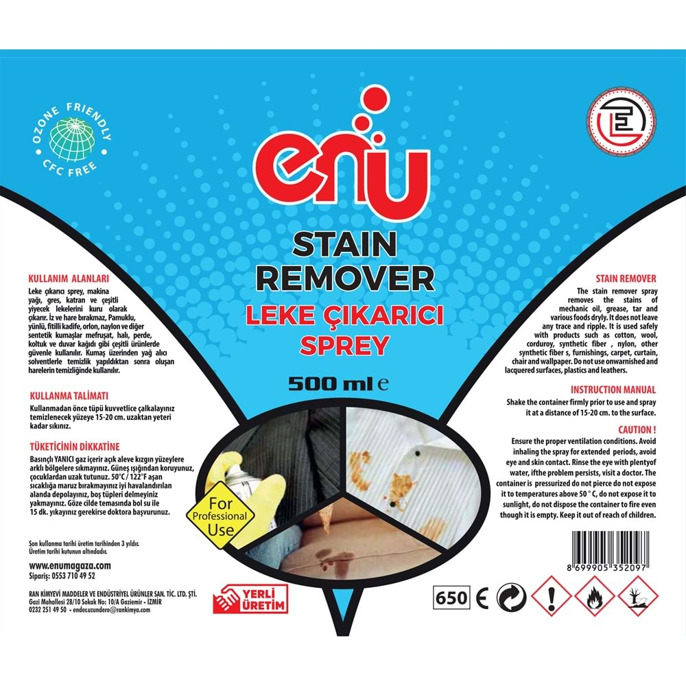 Leke Çıkarma Sprey Stain Remover