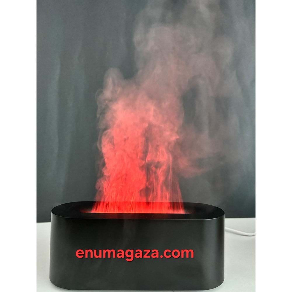 Enu 150ml Mini Soğuk Mist Nemlendirici, Alev Aroma Difüzör, Sessiz Hava Nemlendirici , USB ile Çalışan 100 ML Koku Hediyesi ile