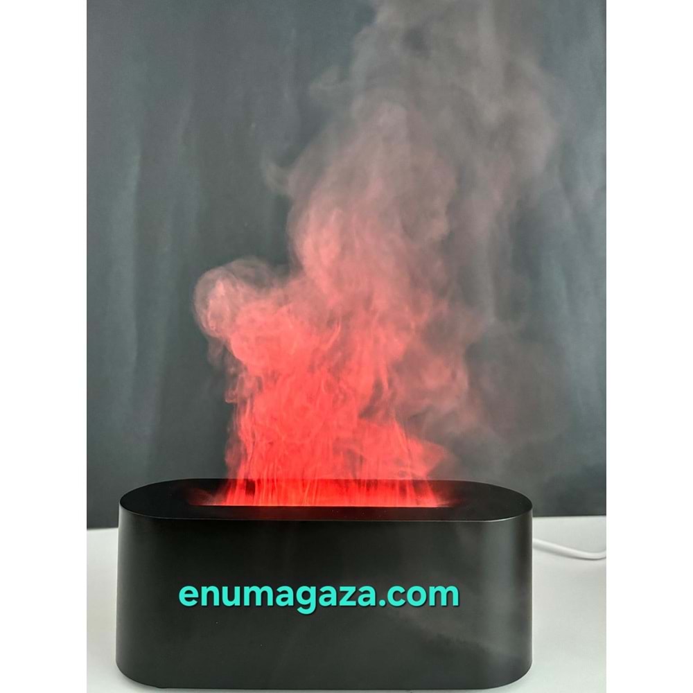 Enu 150ml Mini Soğuk Mist Nemlendirici, Alev Aroma Difüzör, Sessiz Hava Nemlendirici , USB ile Çalışan 100 ML Koku Hediyesi ile