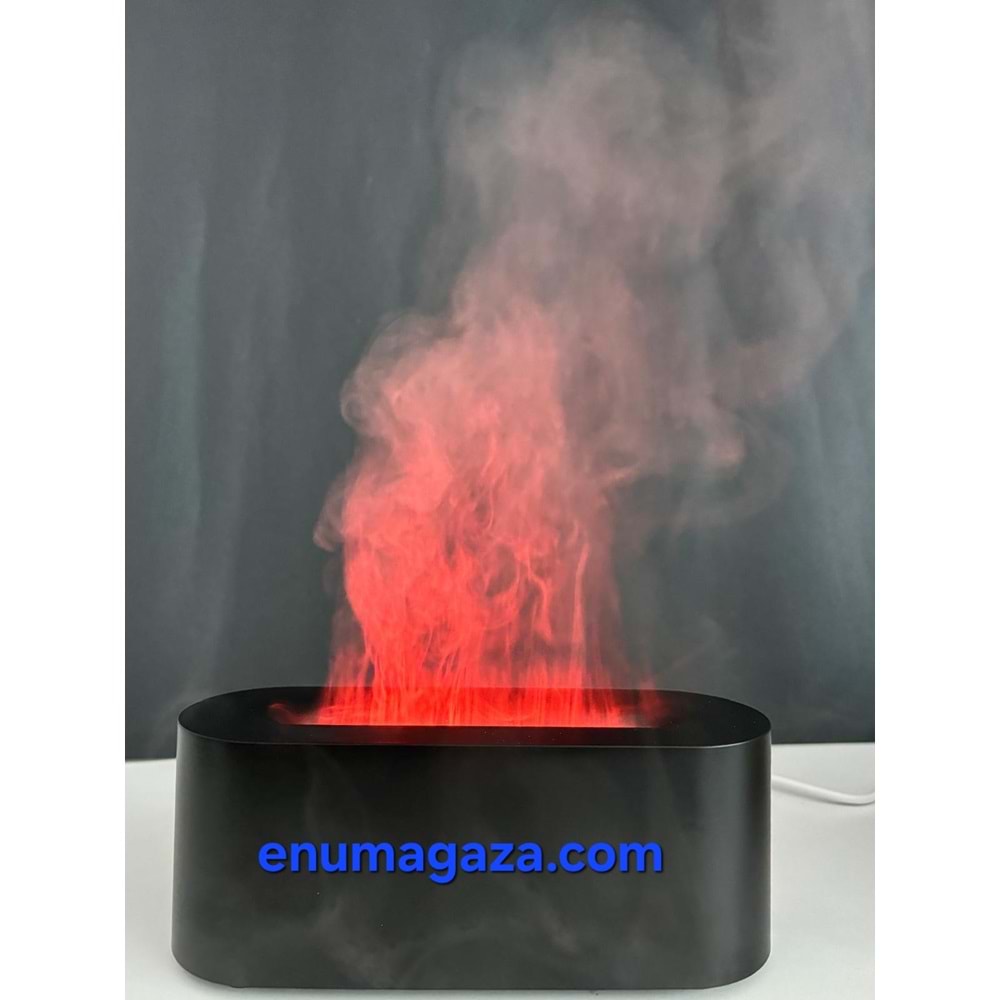 Enu 150ml Mini Soğuk Mist Nemlendirici, Alev Aroma Difüzör, Sessiz Hava Nemlendirici , USB ile Çalışan 100 ML Koku Hediyesi ile