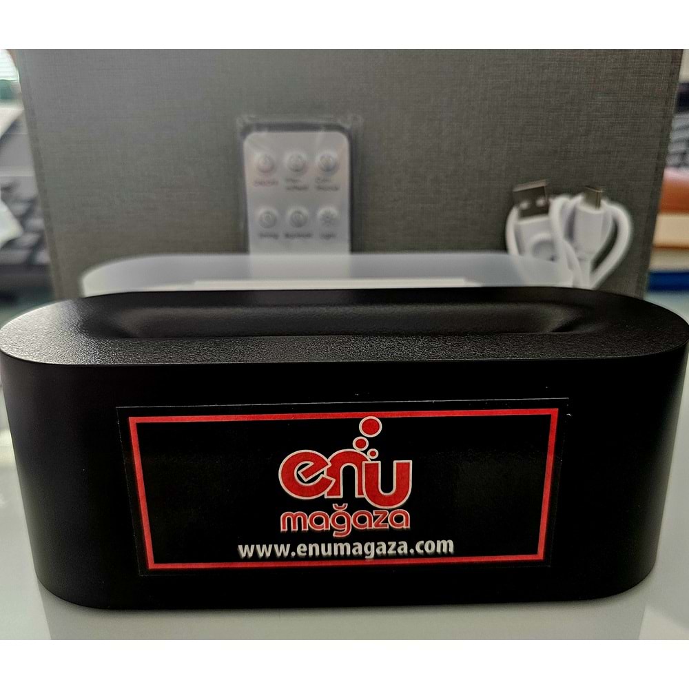 Enu 150ml Mini Soğuk Mist Nemlendirici, Alev Aroma Difüzör, Sessiz Hava Nemlendirici , USB ile Çalışan 100 ML Koku Hediyesi ile