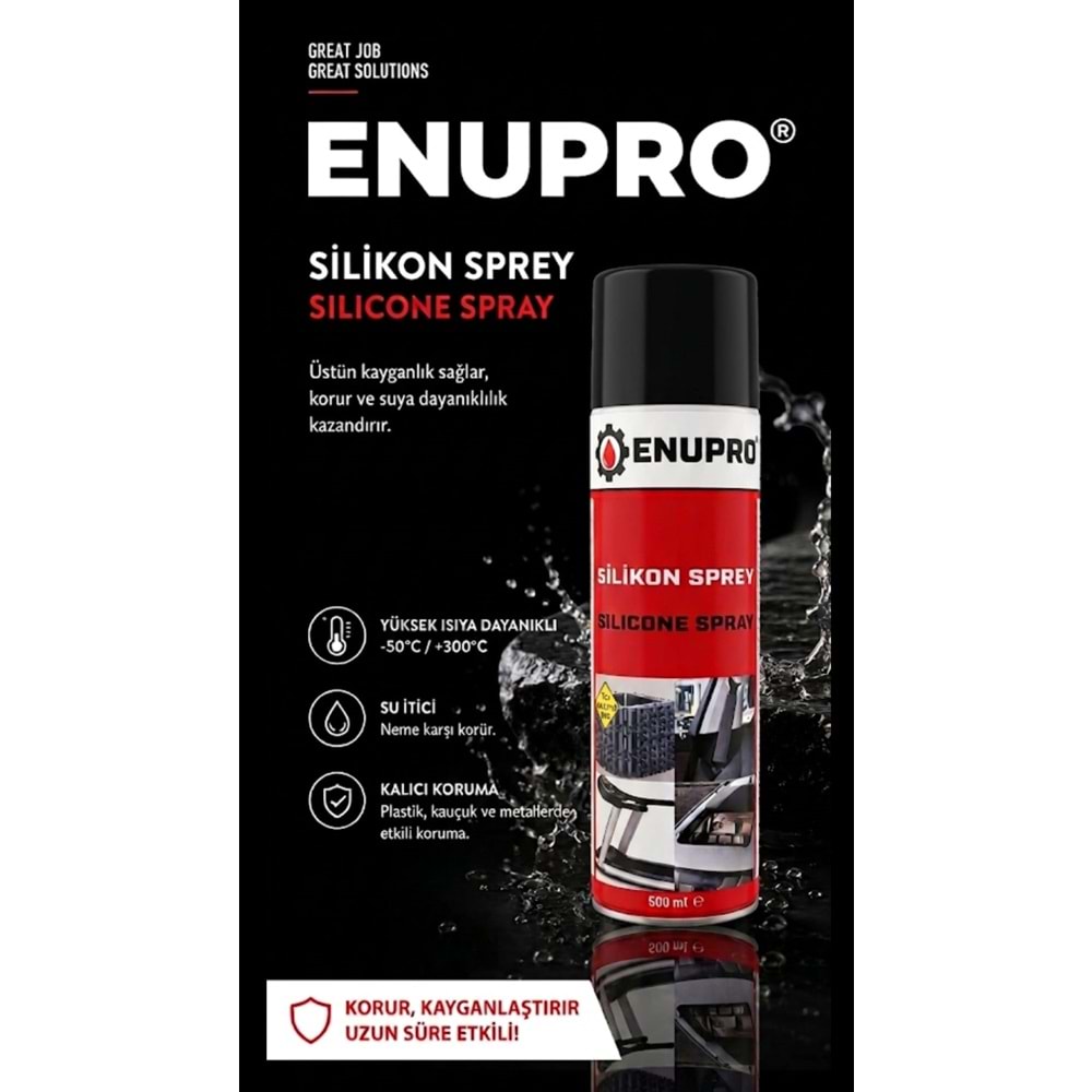 ENUPRO 1405 Silikon Sprey Trim Sesi Giderici 500 ml