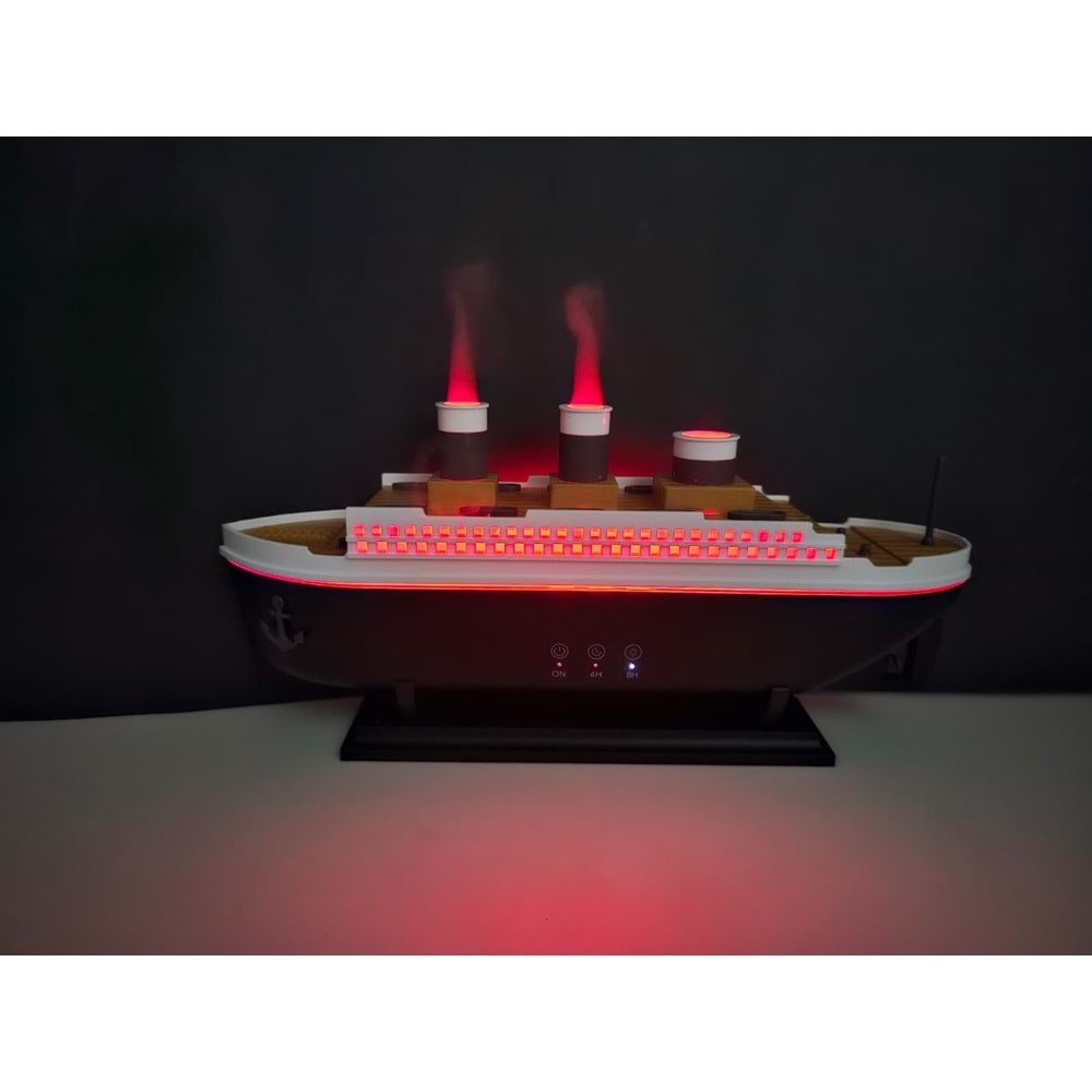 Aroma Diffuser Minyatör Titanic Nem ve Koku Makinesi 100 ml Okyanus koku hediyesi