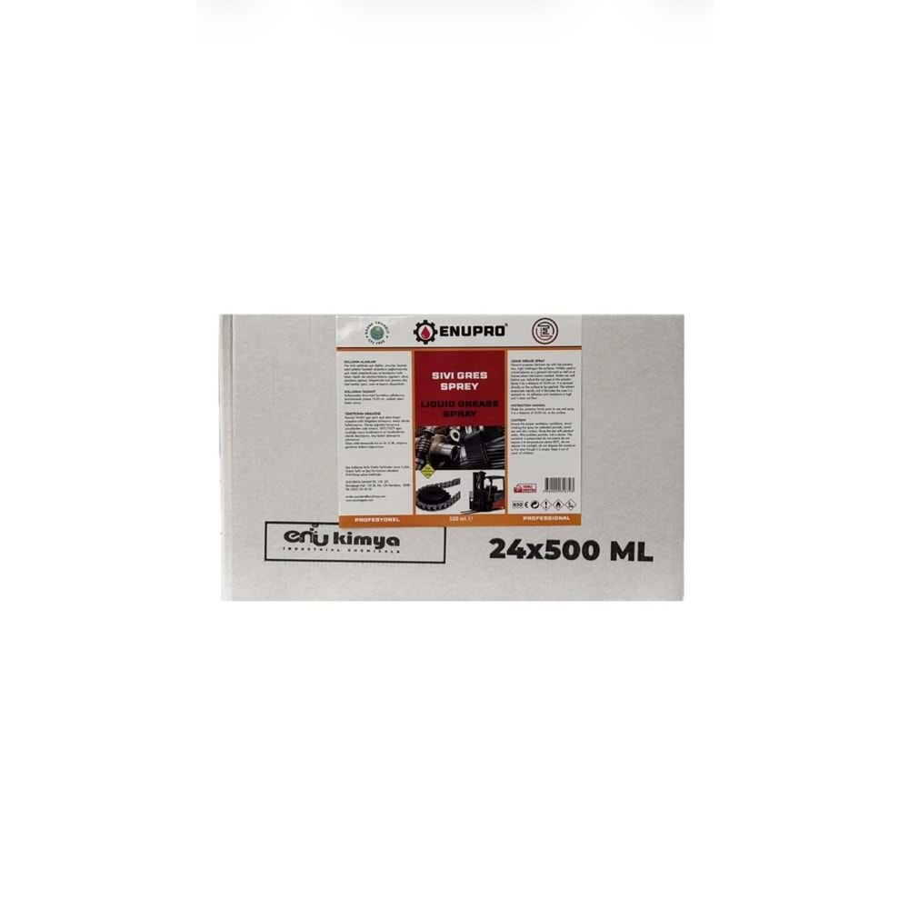 ENUPRO Sıvı Gres Liquıd Grease Sprey 500 ml 24 Adet