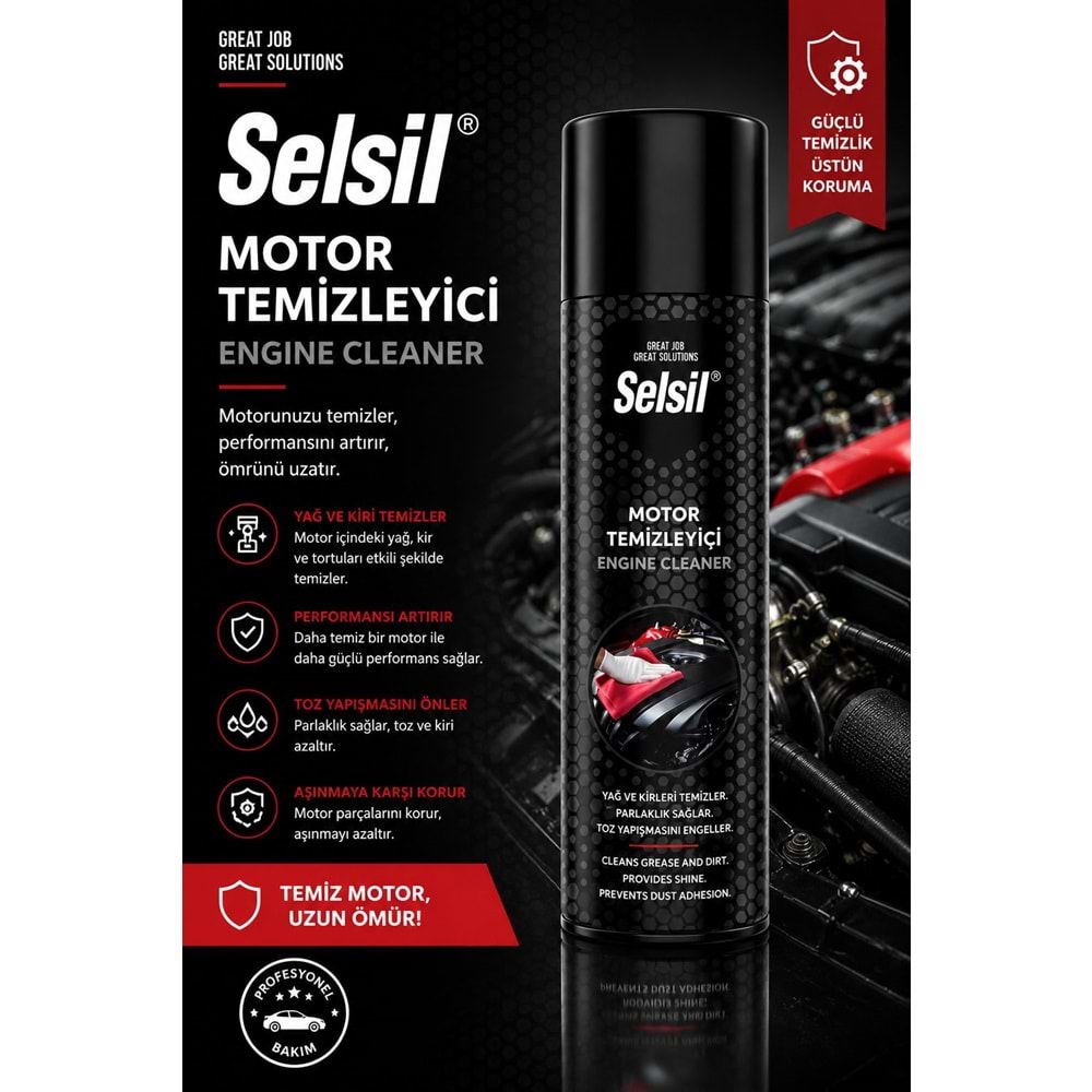 SELSİL MOTOR TEMİZLEYİCİ ENGINE CLEANER