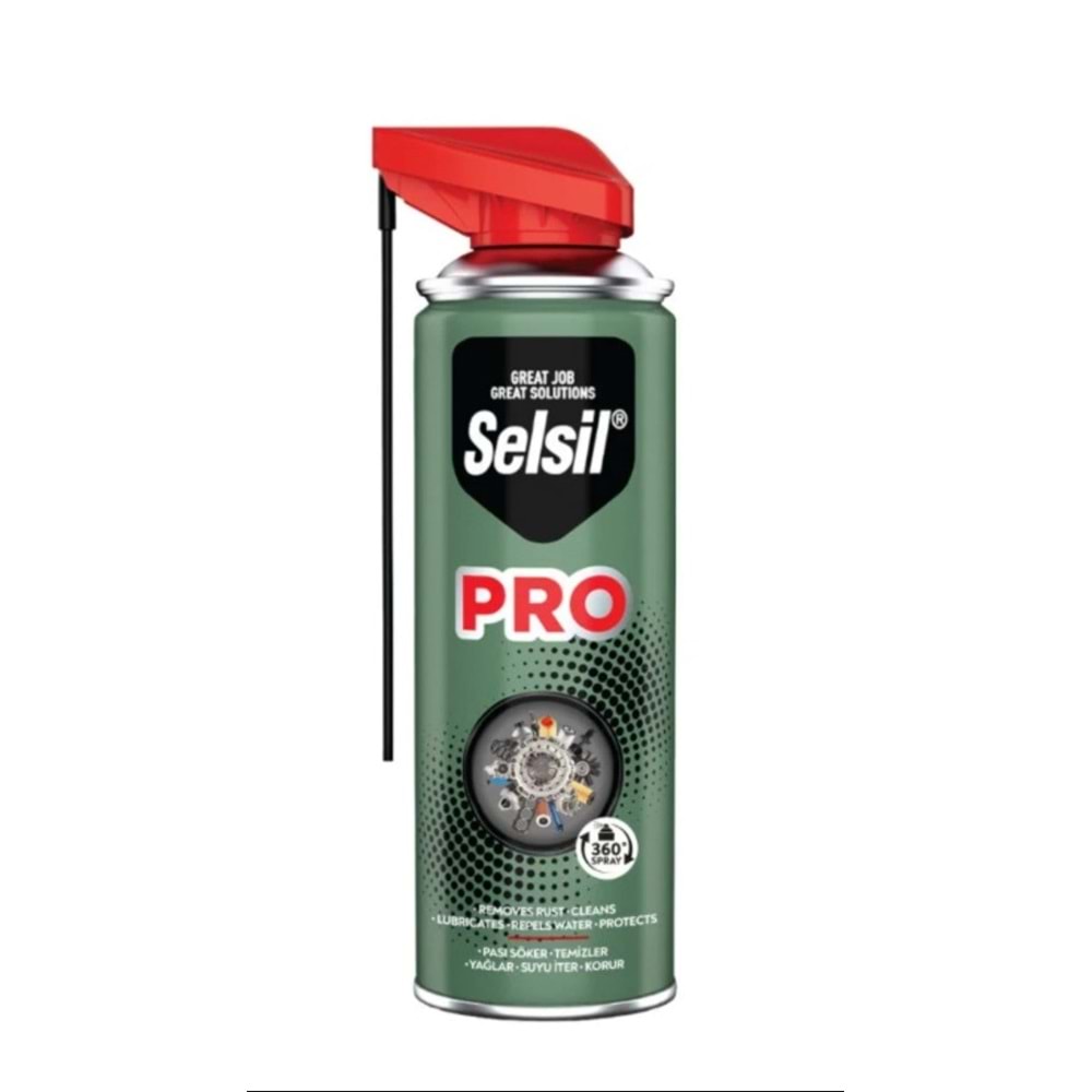 Selsil Pas Sökücü Çok Amaçlı Yağlayıcı Pro Kobra Başlıklı 400 ml 5 Adet