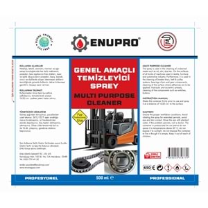 ENUPRO Genel Amaçlı Temizleme Sprey Multi Purpose 500 ml 24 adet