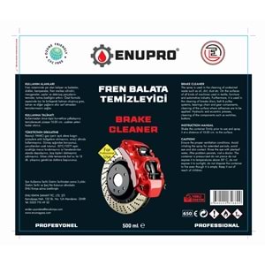 ENUPRO Fren Balata Temizleyici Blake Cleaner Sprey 500 ml 24 Adet
