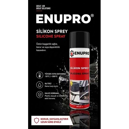 ENUPRO 1405 Silikon Sprey Trim Sesi Giderici 500 ml