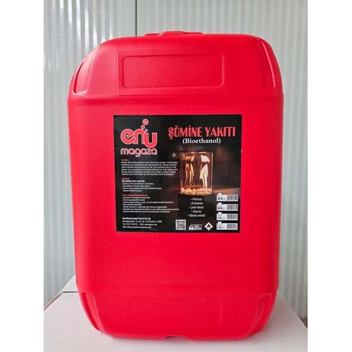Enu (20 lt) Bacasız (Bioethanol) Şömine Yakıtı Kokusuz