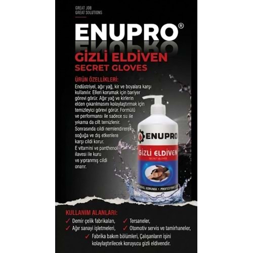 ENUPRO 1620 SECRET GLOVES GİZLİ ELDİVEN 1 KG 6 ADET