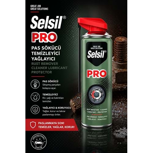 SELSİL PRO KOBRA BALIŞLIKLI PAS SÖKÜCÜĞ VE TEMİZLEYİCİ 400 ml