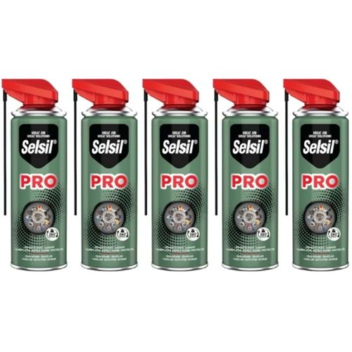 Selsil Pas Sökücü Çok Amaçlı Yağlayıcı Pro Kobra Başlıklı 400 ml 5 Adet