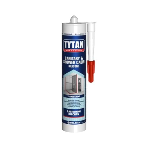 TYTAN DUŞAKABİN SİLİKONU ŞEFFAF - 280ML( KOLİ İÇİ 24 ADET)