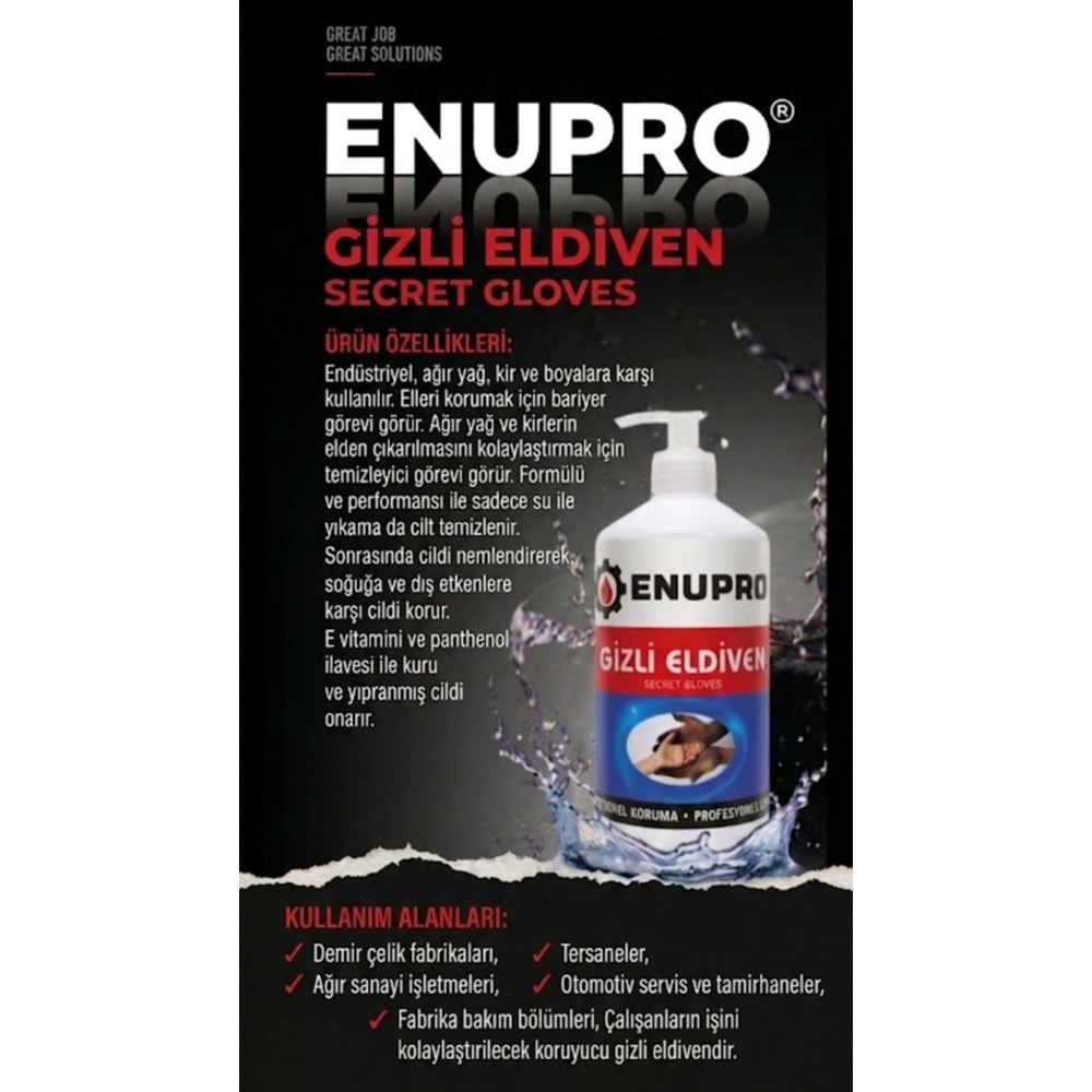 ENUPRO 1620 SECRET GLOVES GİZLİ ELDİVEN 1 KG 6 ADET