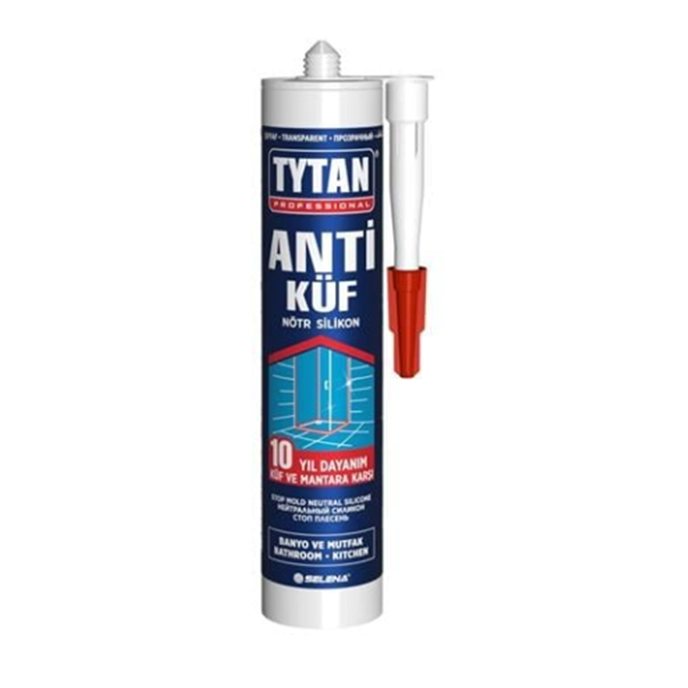 TYTAN ANTİKÜF DUŞAKABİN SİLİKON 280 ML BEYAZ KOLİ İÇİ 24 ADET