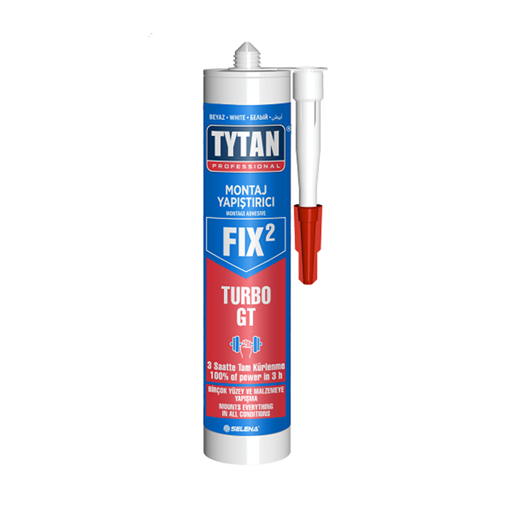 TYTAN FIX2 GT MONTAJ YAPIŞTIRICI BEYAZ 290 ML KOLİ 12 ADET