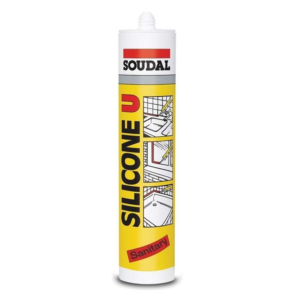SOUDAL SİLİKON U ŞEFFAF 280 GR KOLİ 30 ADET